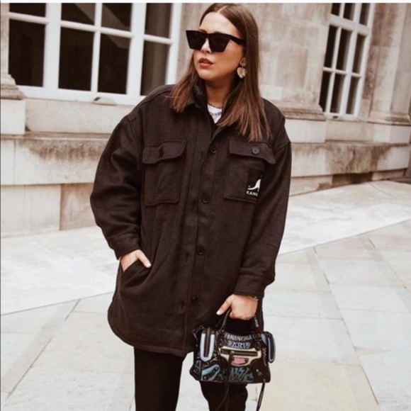 KANGOL x H&M Blogger Favorite Trendy Shacket L - Picture 3 of 12